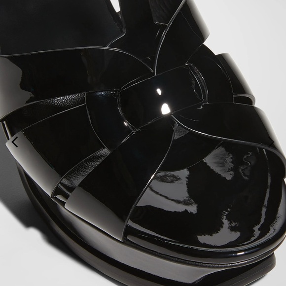 Yves Saint Laurent Black Heels with Platform Design - Picture 3 of 6